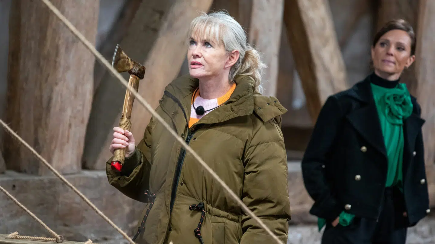 Birgit Aaby under krukke-konkurrencen.