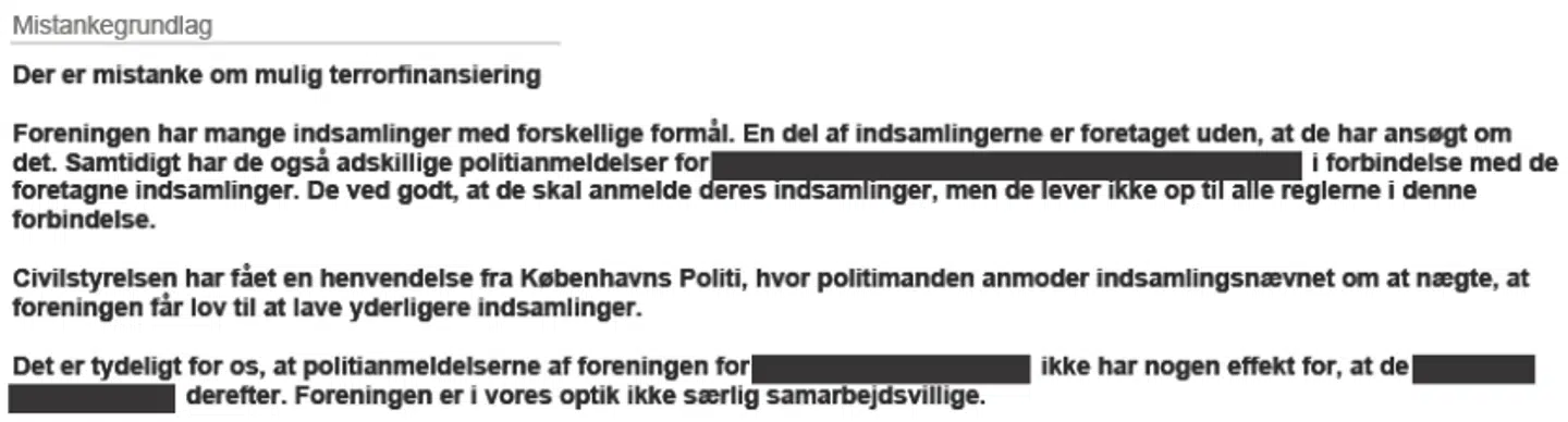 Udklip af Civilstyrelsens indberetning fra 2020.