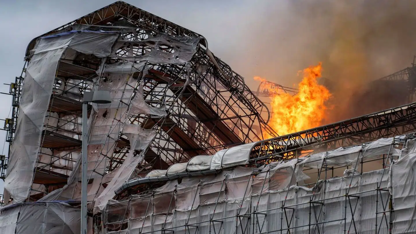 Brandanmeldelsen indløb klokken 07.43 tirsdag morgen.