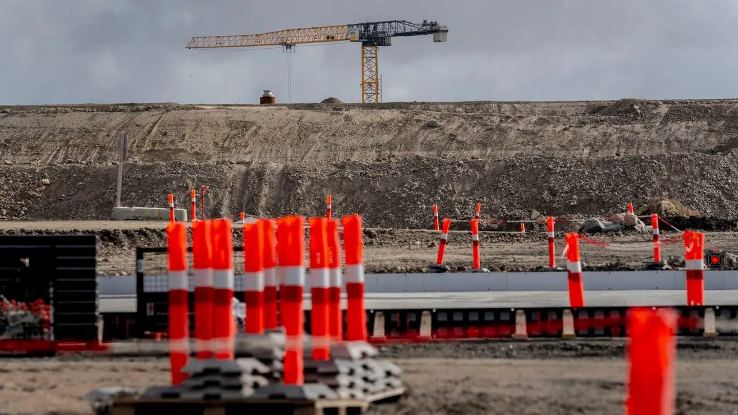 Arkivfoto fra byggeriet af Femern Bælt-forbindelsen i Rødbyhavn.