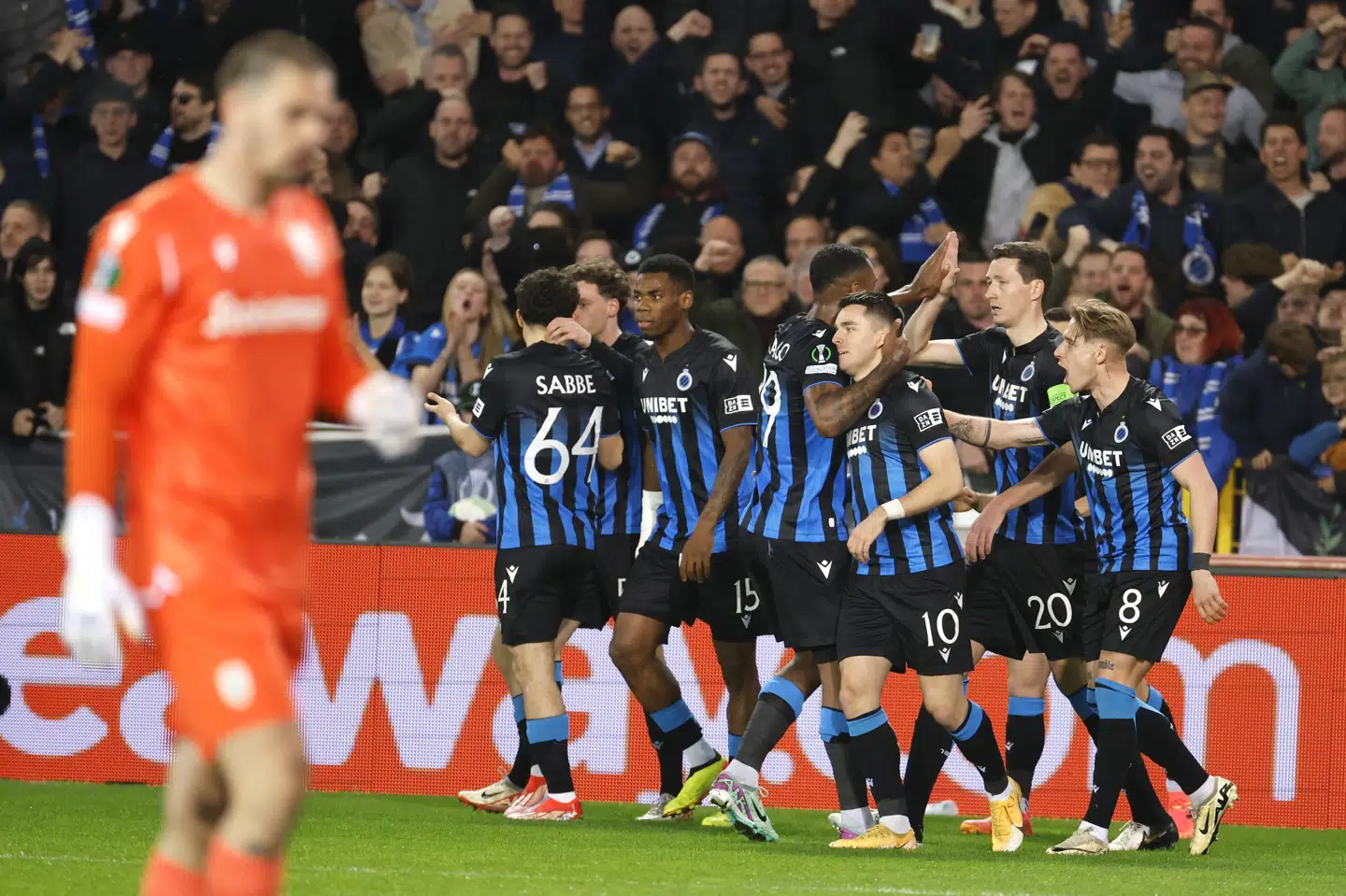 Club Brugge har før været hård ved danske klubhold. Torsdag kan belgierne hjælpe Danmark godt på vej mod en ekstra plads i Champions League ved at sende græske Paok ud. (Arkivfoto).