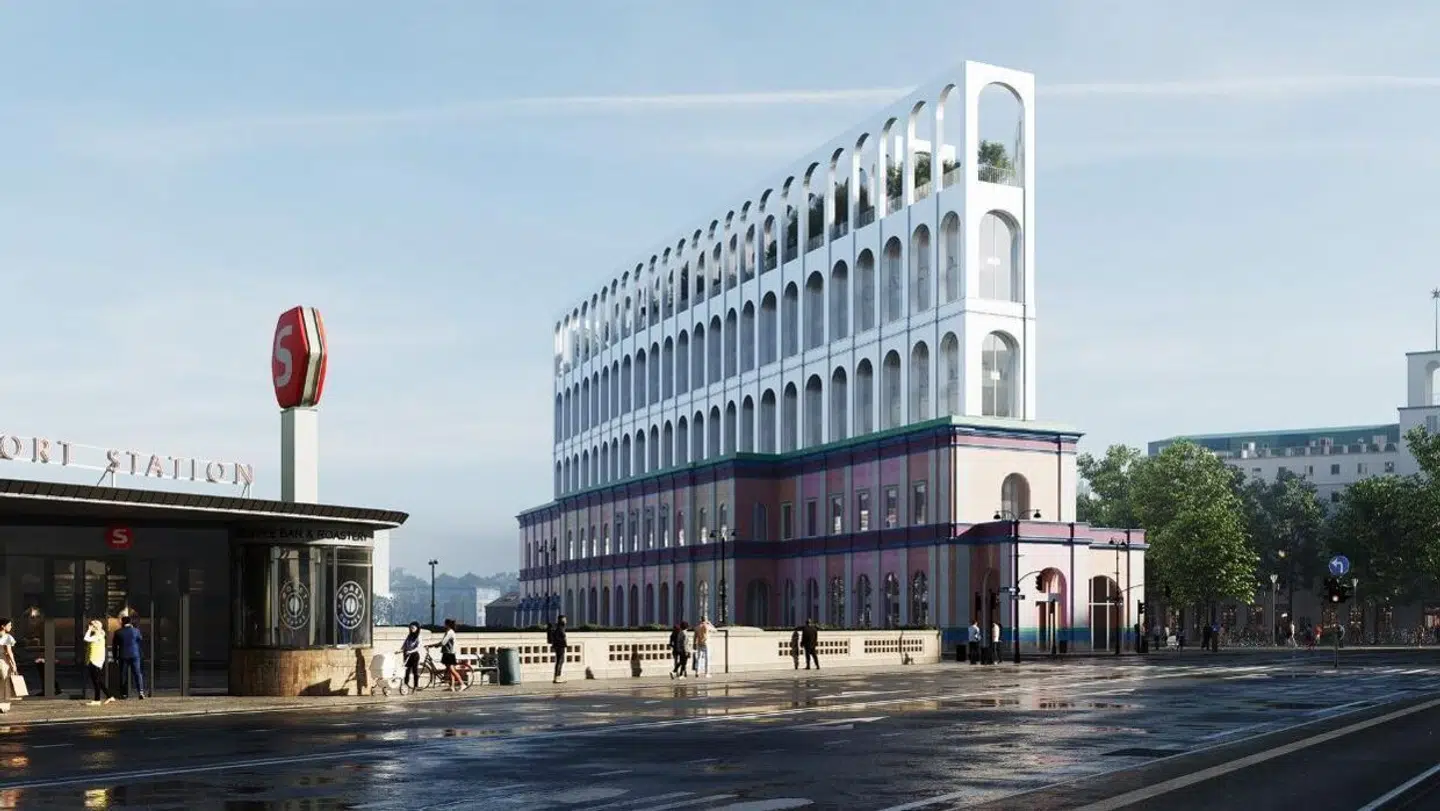 Skitse nummer et har fået navnet 'Klassisk Palads'.