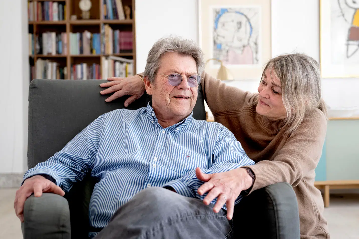 Niels Olsen med sin kone Kirsten, som han har været sammen med i snart 47 år.