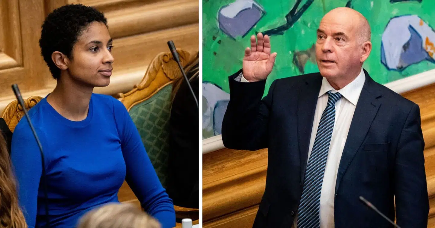 Alternativets finansordfører Christina Olumeko og Danmarksdemokraternes kulturordfører Søren Espersen er bestemt ikke enige i lovforslagene om Kongehusets fremtidige økonomi.