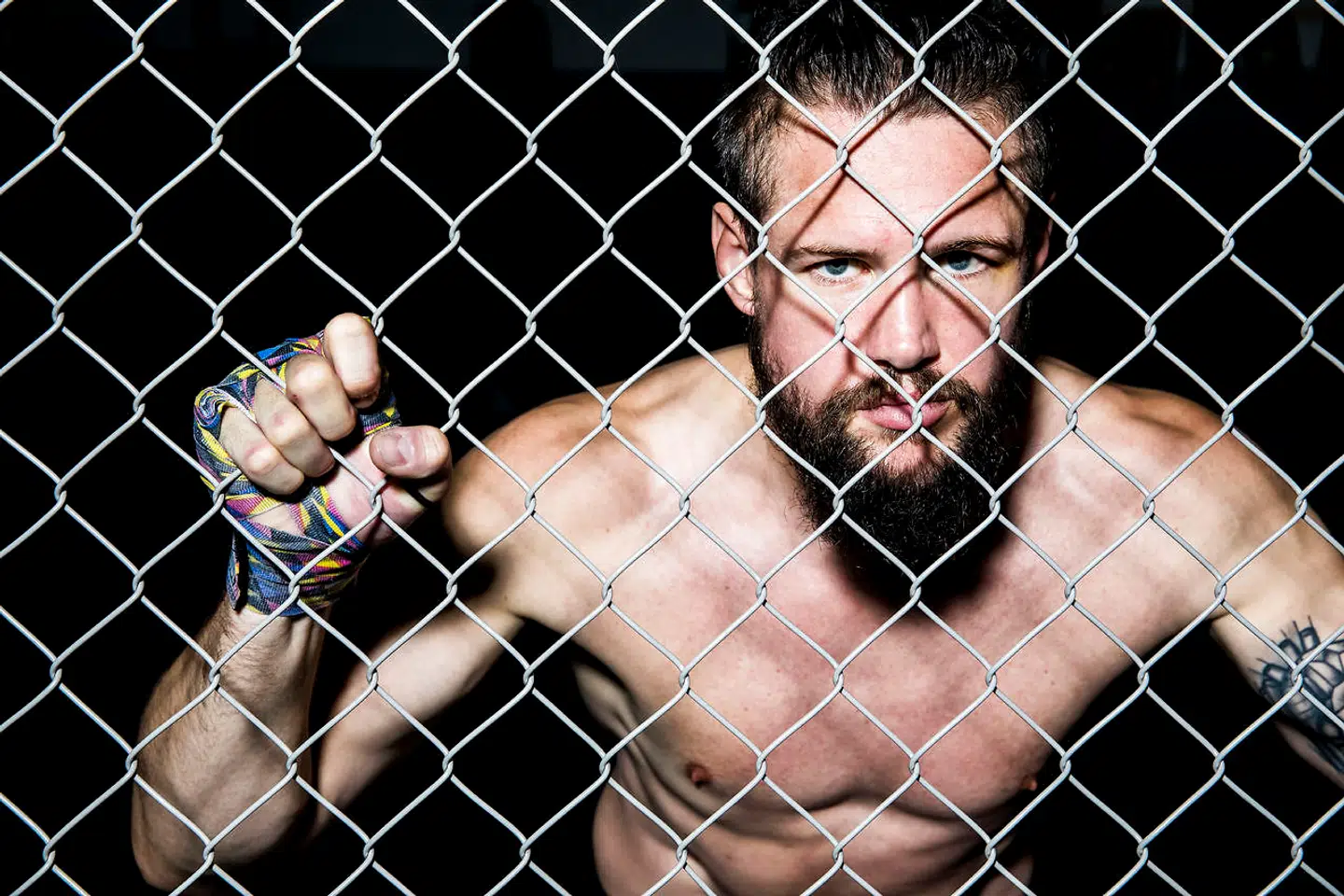 Nicolas Dalby fotograferet en uge inden sin UFC MMA-kamp i Royal Arena.