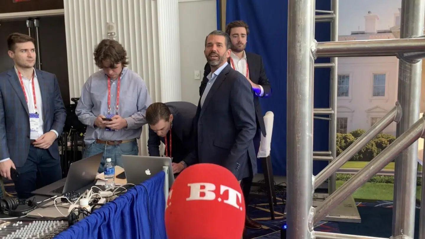 Donald Trump Jr. i interview med B.T. i 2023.