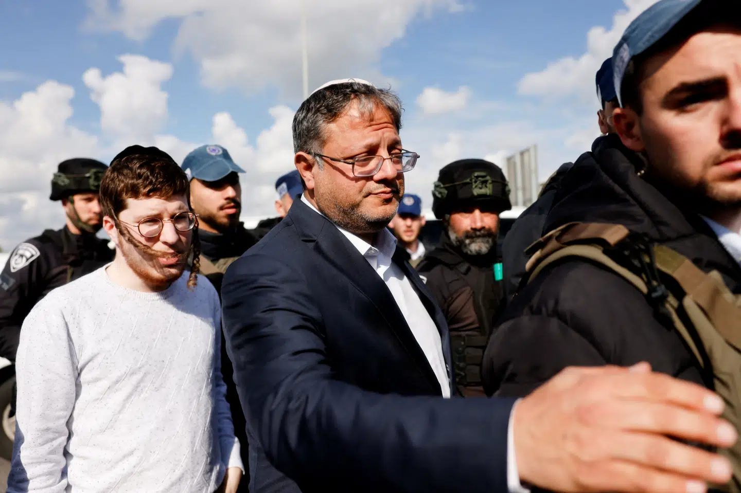 Den israelske nationale sikkerhedsminister, Itamar Ben-Gvir (på billedet), er i familie med Ben-Zion Gopstein, som USA har indført sanktioner mod. (Arkivfoto).