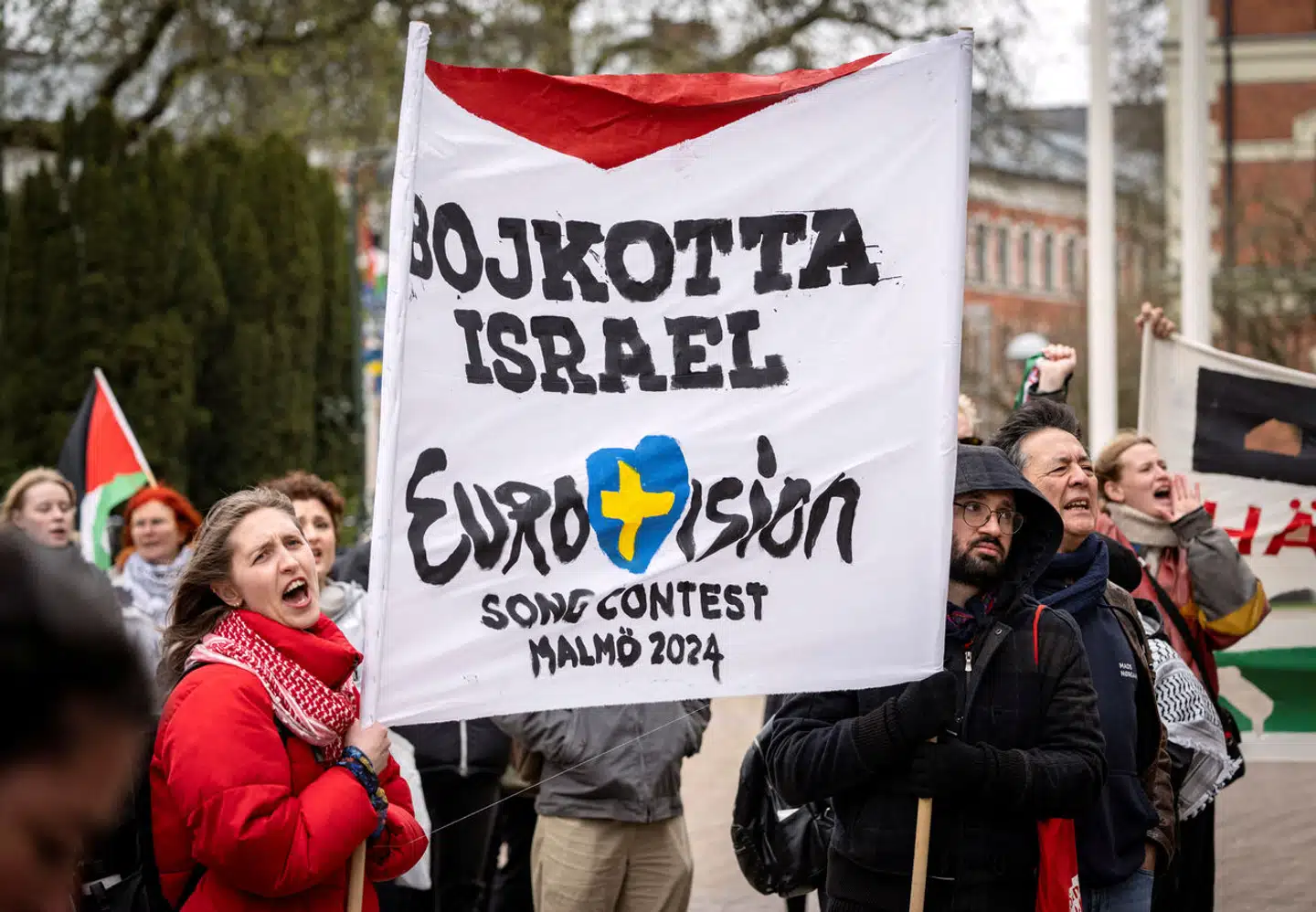 Der har været højlydte protester og demonstrationer på grund af Israels deltagelse i Eurovision.