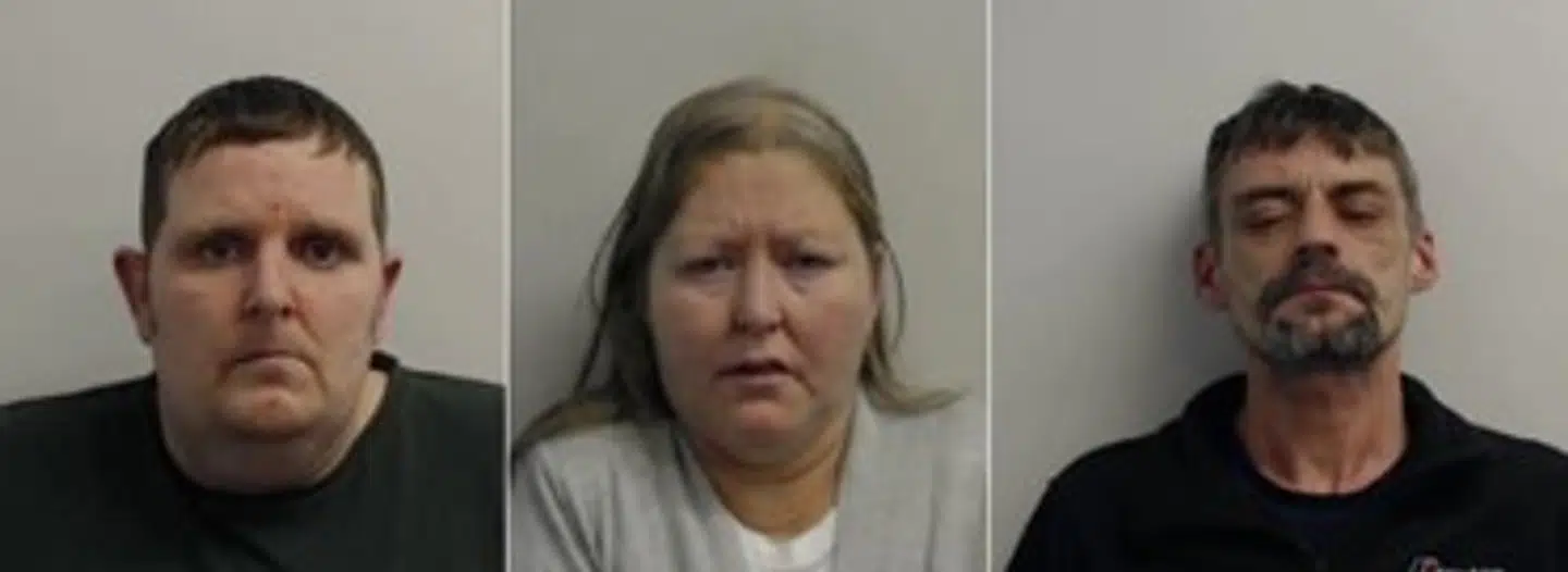 Her ses de tre dømte i sagen: Robbie O’Brien, Donna Brand og Andrew Kelly.