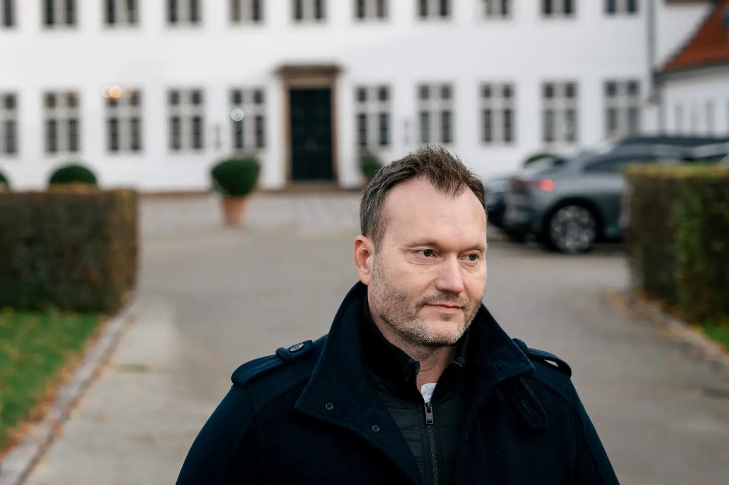 Lars Boje Mathiesen ses her forlade regeringsforhandlinger efter folketingsvalget i 2022. Dengang var han medlem af Nye Borgerlige - nu vil han stifte et helt nyt parti. (Arkivfoto).