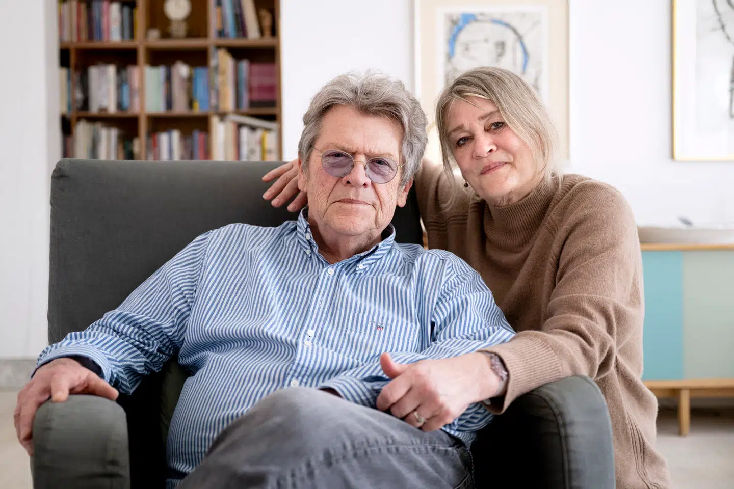 Niels Olsen med hustruen Kirsten, som har stået ved hans side i snart 47 år.