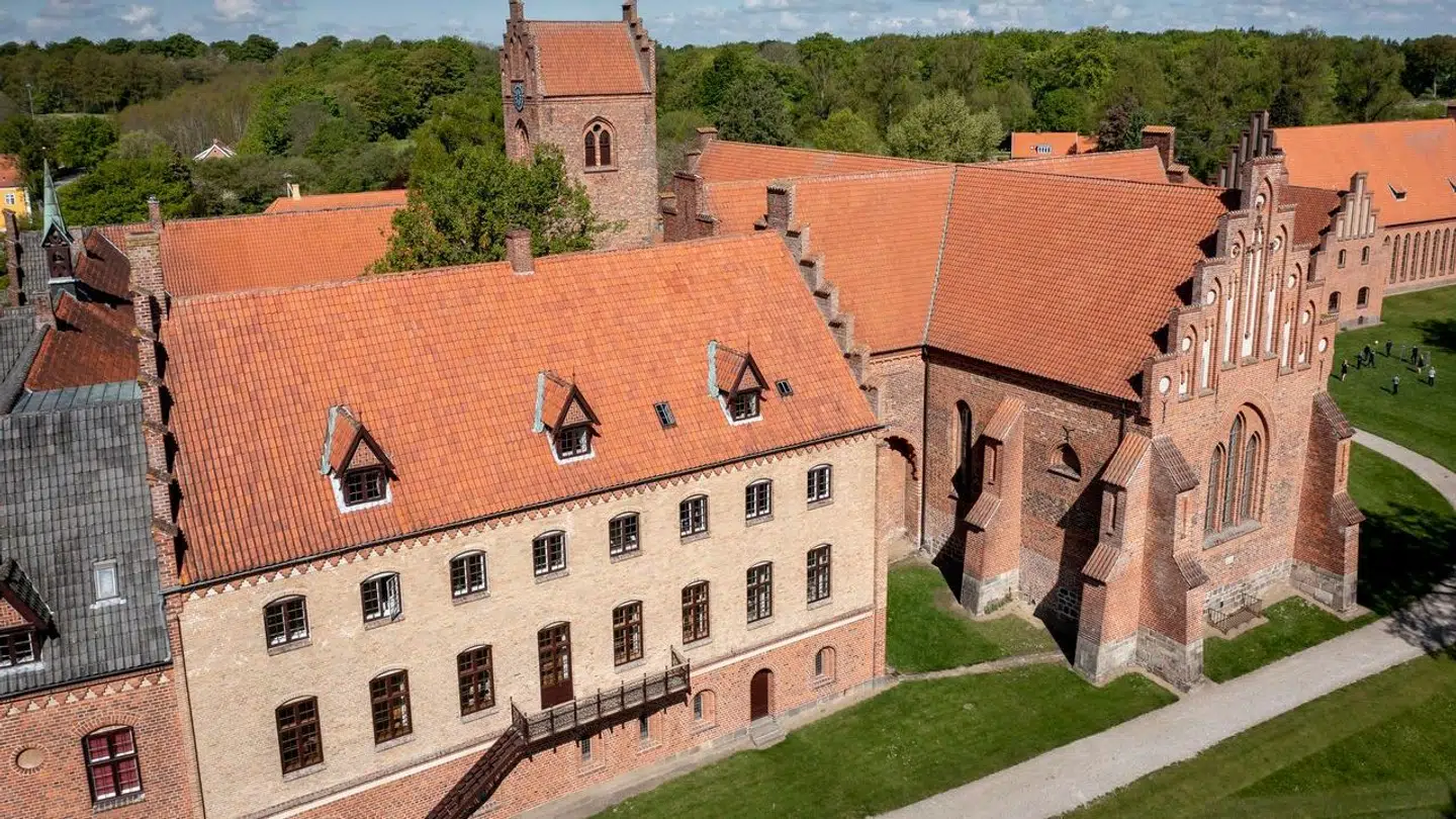Herlufsholm Skole og Gods fotograferet fra drone, onsdag den 19. maj 2021.