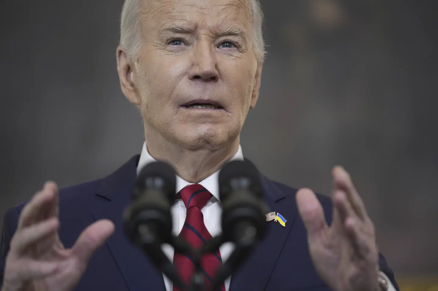 Joe Biden taler efter at have underskrevet støttepakke til Ukraine.