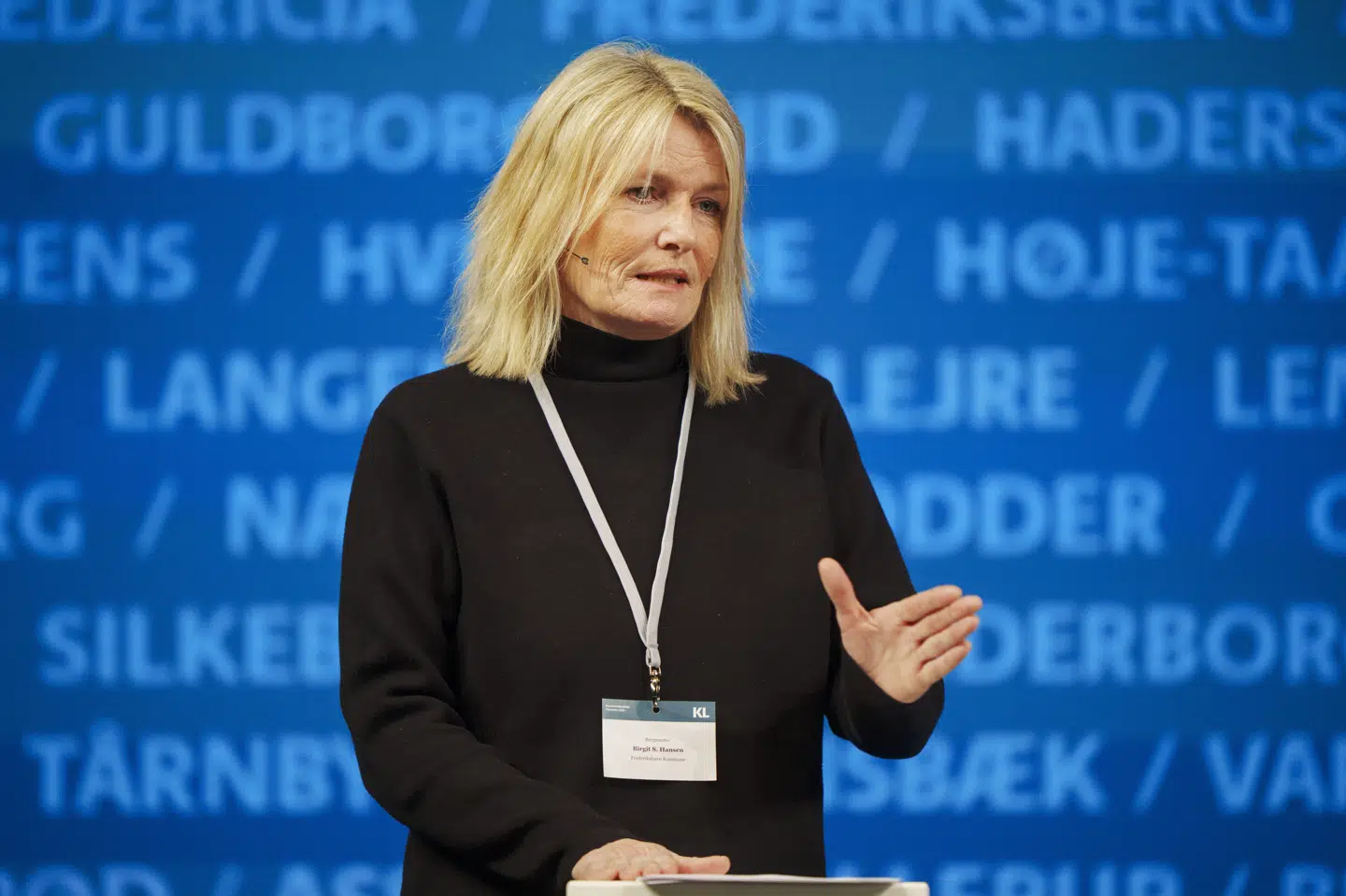 Birgit Hansen, borgmester i Frederikshavn, har fået nøglerne til byens havn. (Arkivfoto).