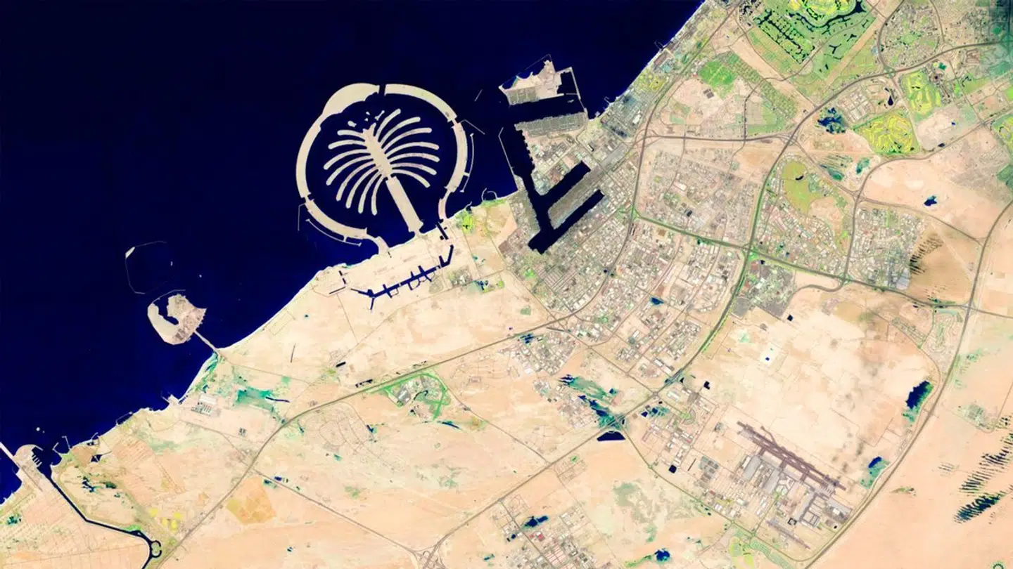 Sådan så der ud i Dubai i før regnen.