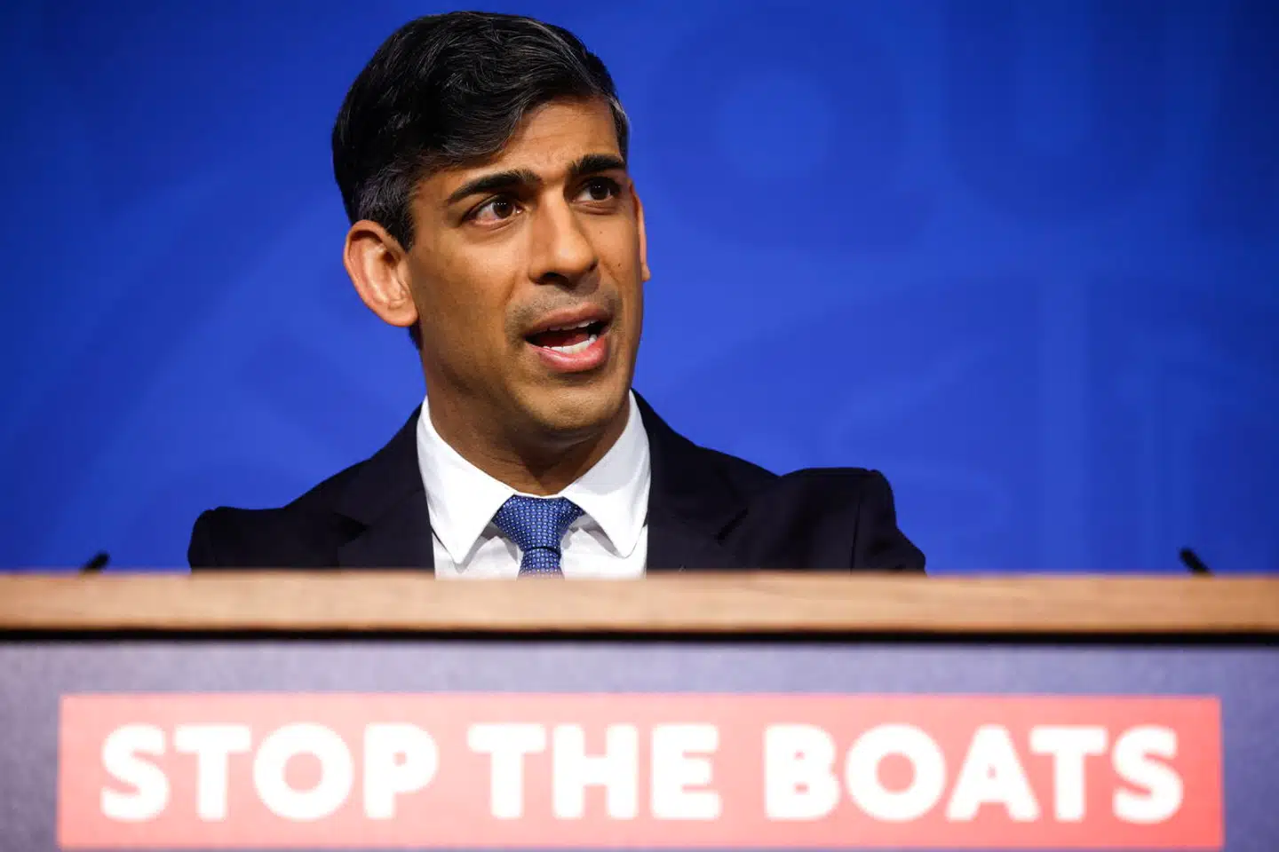 Det lykkedes mandag premierminister Rishi Sunak at få vedtaget den såkaldte Rwanda-lov. Arkivfoto: Jason Alden, Scanpix