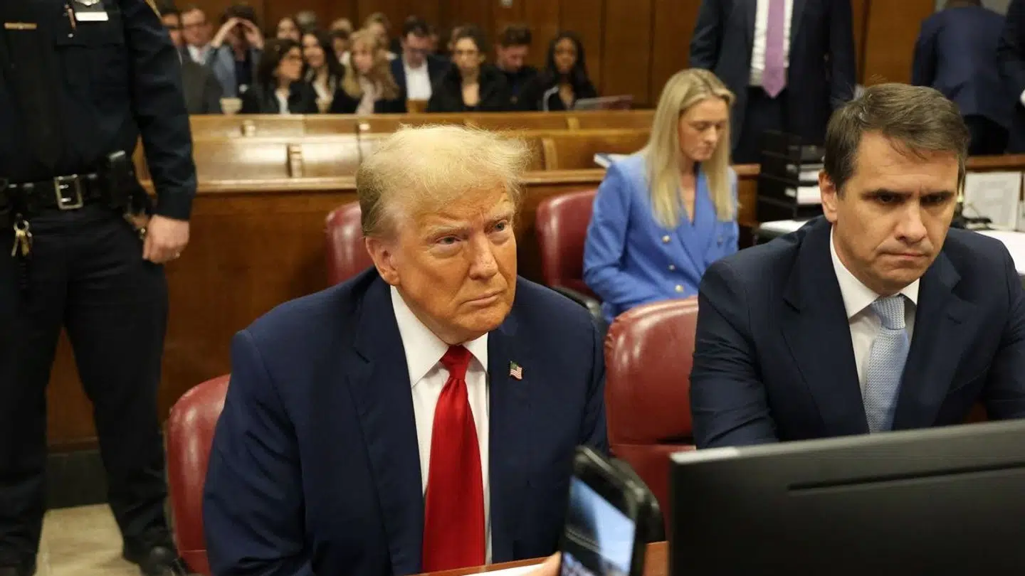 Donald Trump nægter sig skyldig.