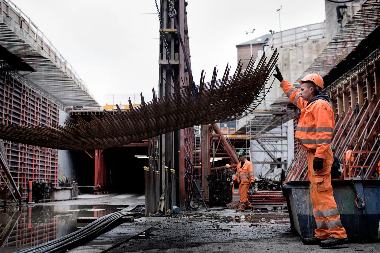 Byggeriet af Nordhavnstunnellen kommer til at betyde massiv trafik omkring byggeriet.