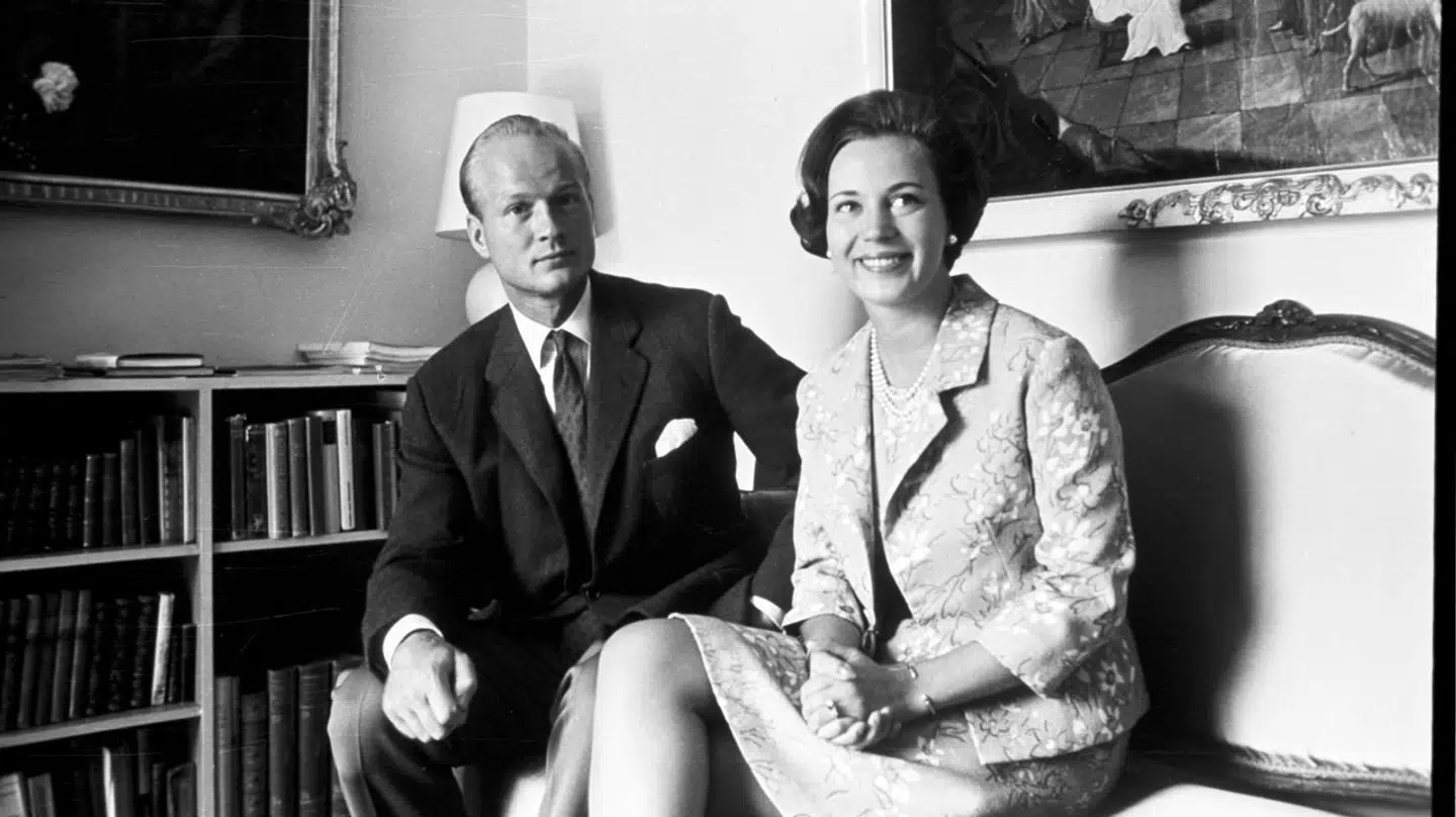 Prinsesse Benedikte og Prins Richard i deres hjem på Berleburg. Slot i Berleburg.