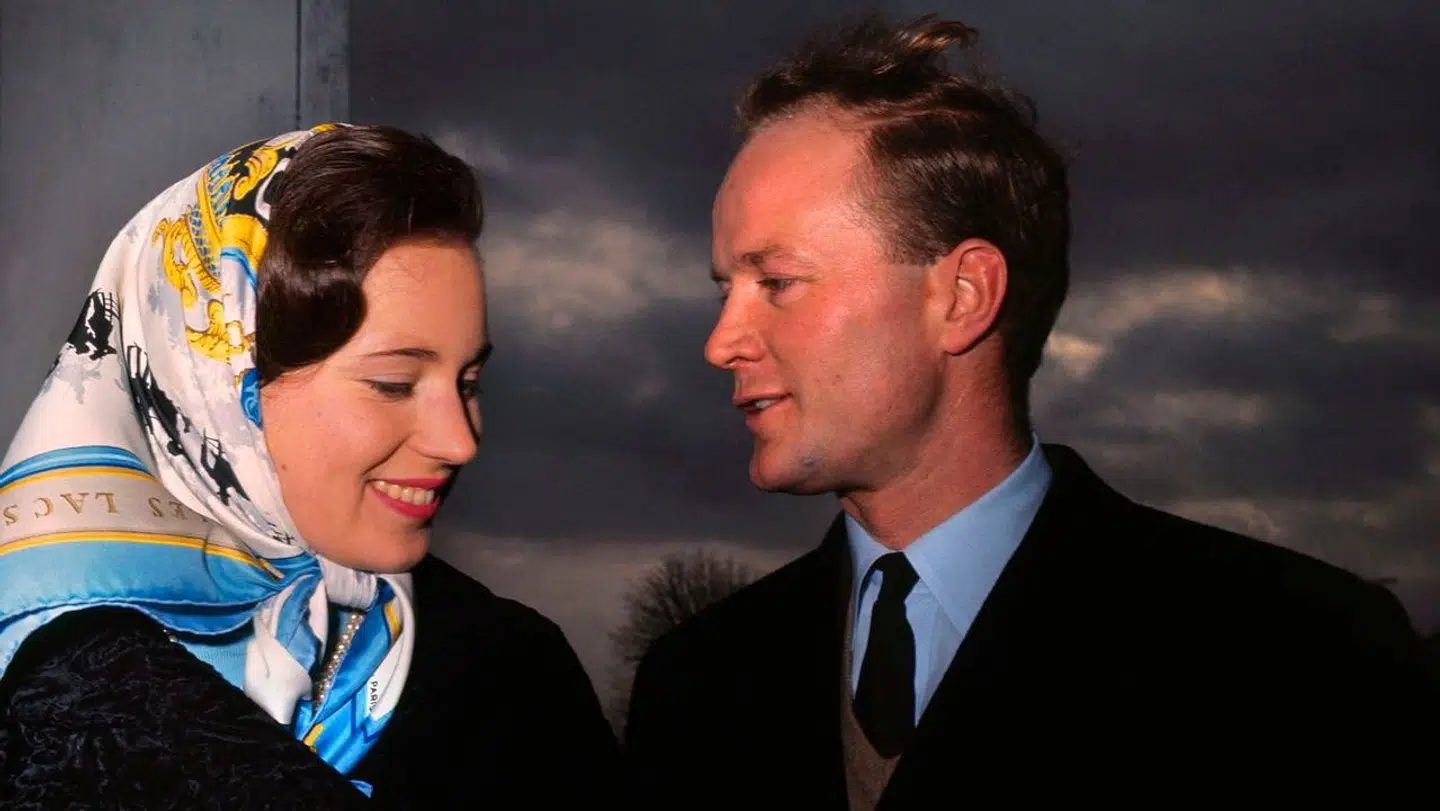 Prinsesse Benedikte og prins Richard da de blev forlovet.