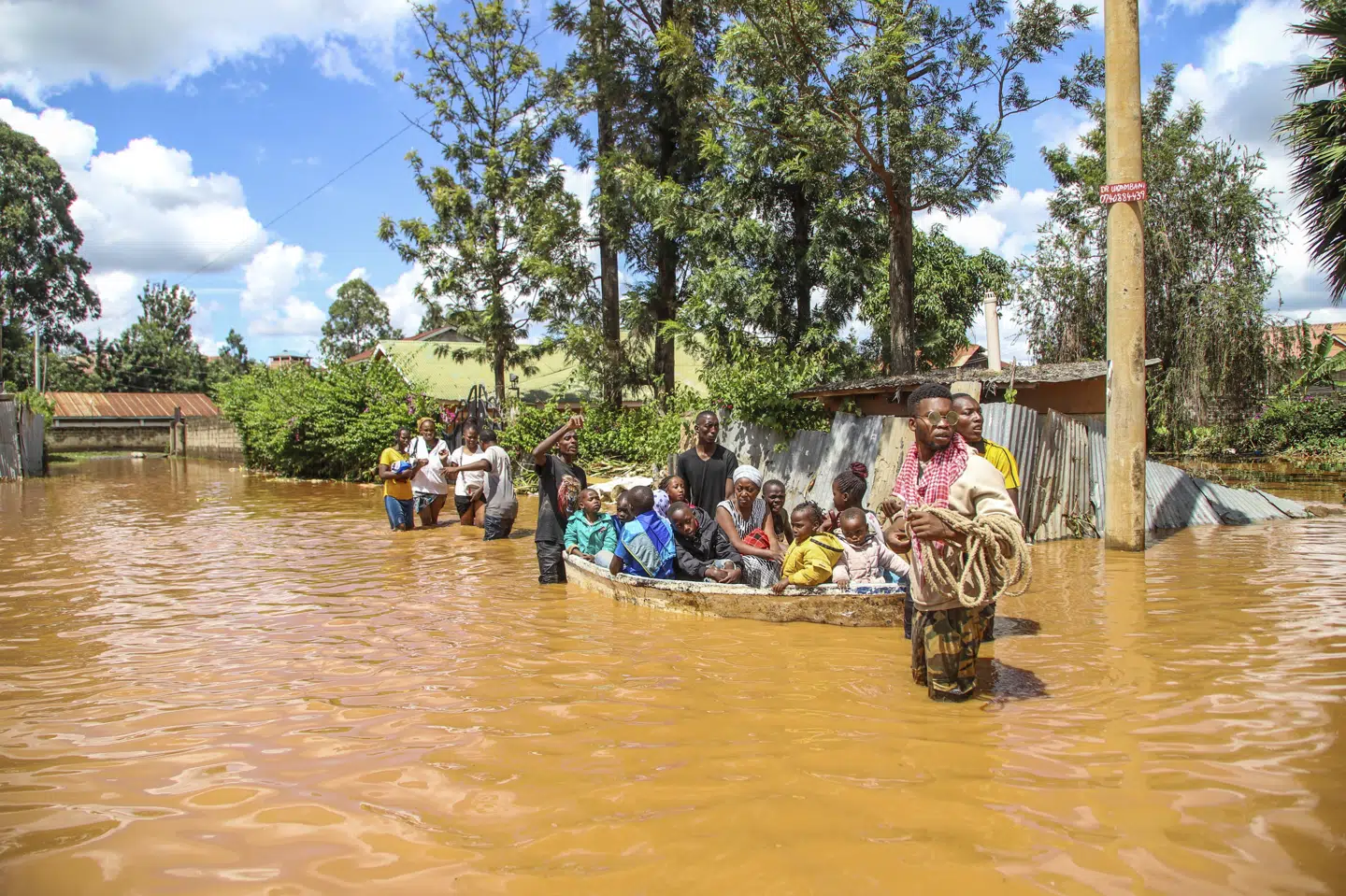 Voldsomme oversvømmelser har ramt Kenya, det samme skete i efteråret. Billedet er fra tidligere på ugen og er taget i Nairobi.