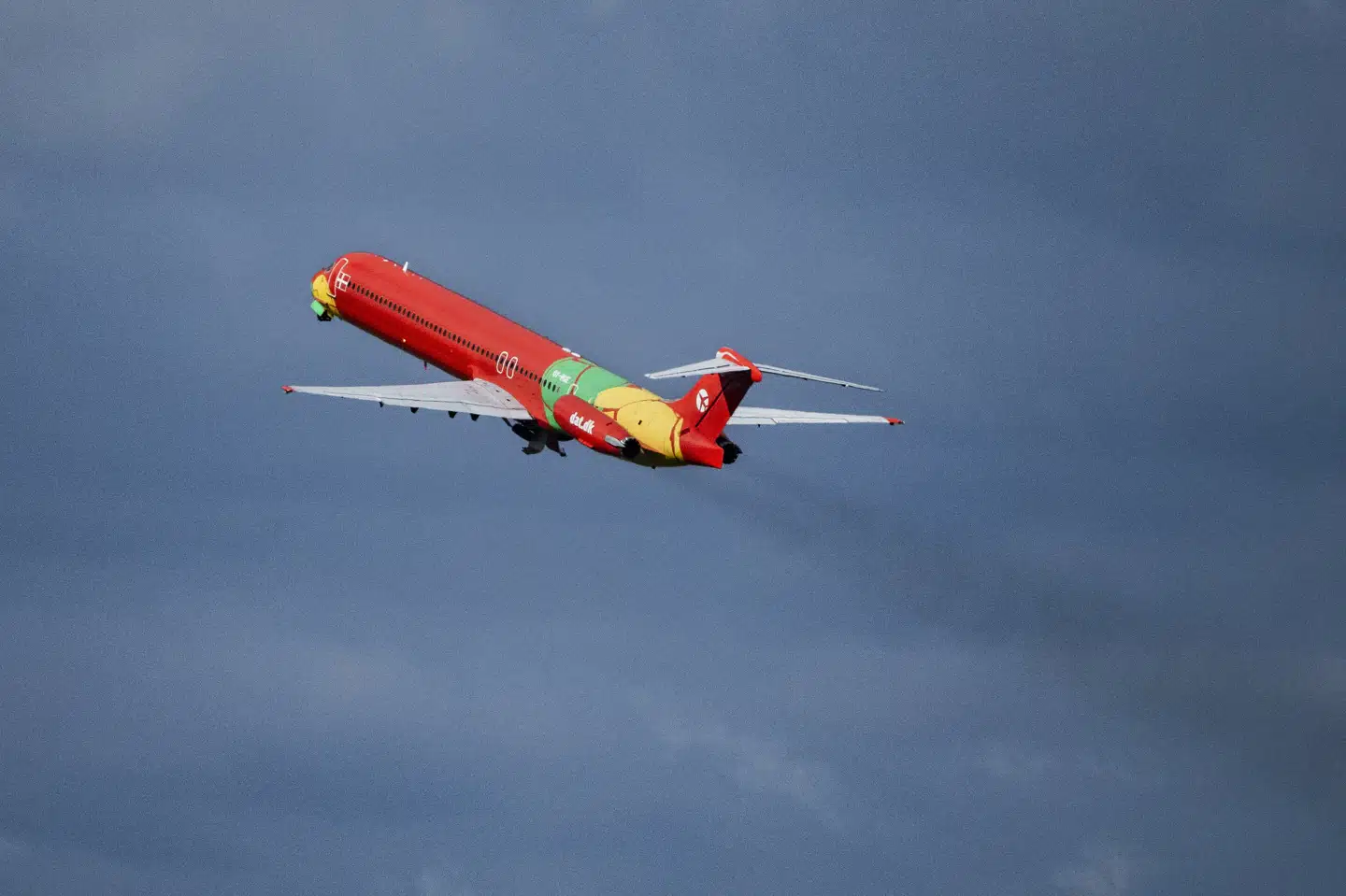 Flyruten mellem Rønne og København giver et årligt underskud på 18 millioner kroner. (Arkivfoto).