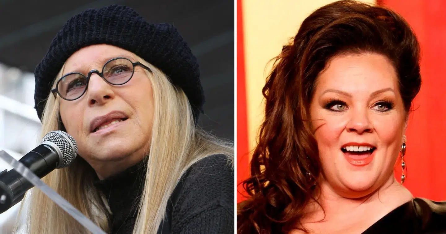 Barbra Streisand fik sendt en lidt for offensiv kommentar afsted mod Melissa McCarthy. Fotos: Ritzau Scanpix