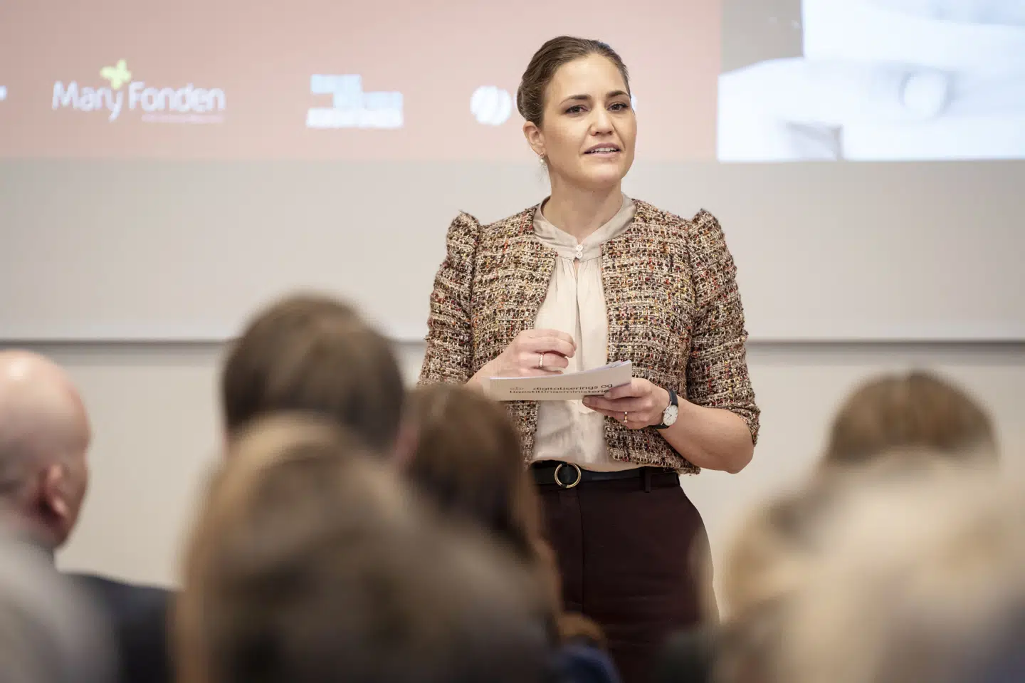 - Vi har længe talt om, at der er et problem med de sociale medier. Nu har vi undersøgelsen, og den er et rigtig godt redskab til, at vi kan handle, siger digitaliseringsminister Marie Bjerre. (Arkivfoto).