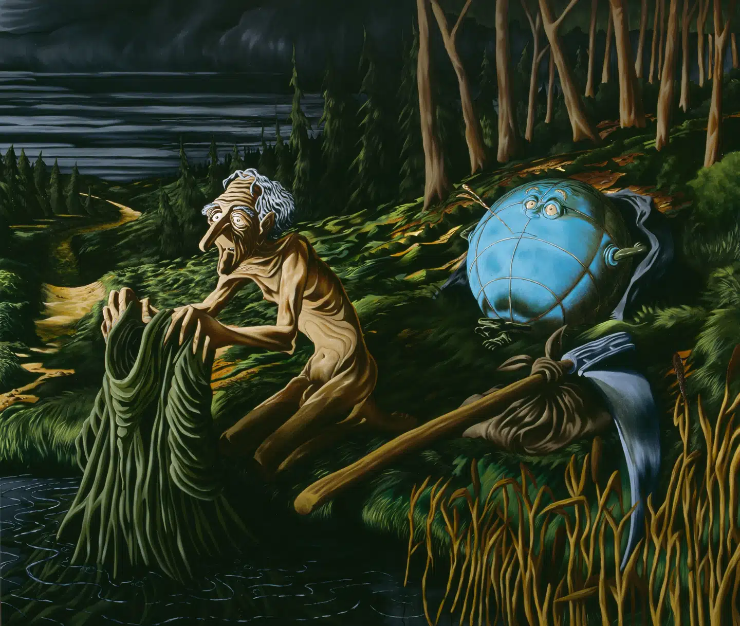 Den mytologiske ener og store digtere er noget, der har begge kunstnere i den nye udstilling. Martin Bigum: »Radical myth, Henrik Nordbrandt«