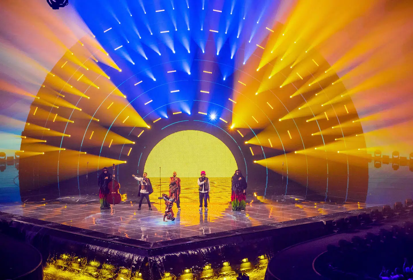 Her ses et billede af den omtalte 'sol' på scenen.