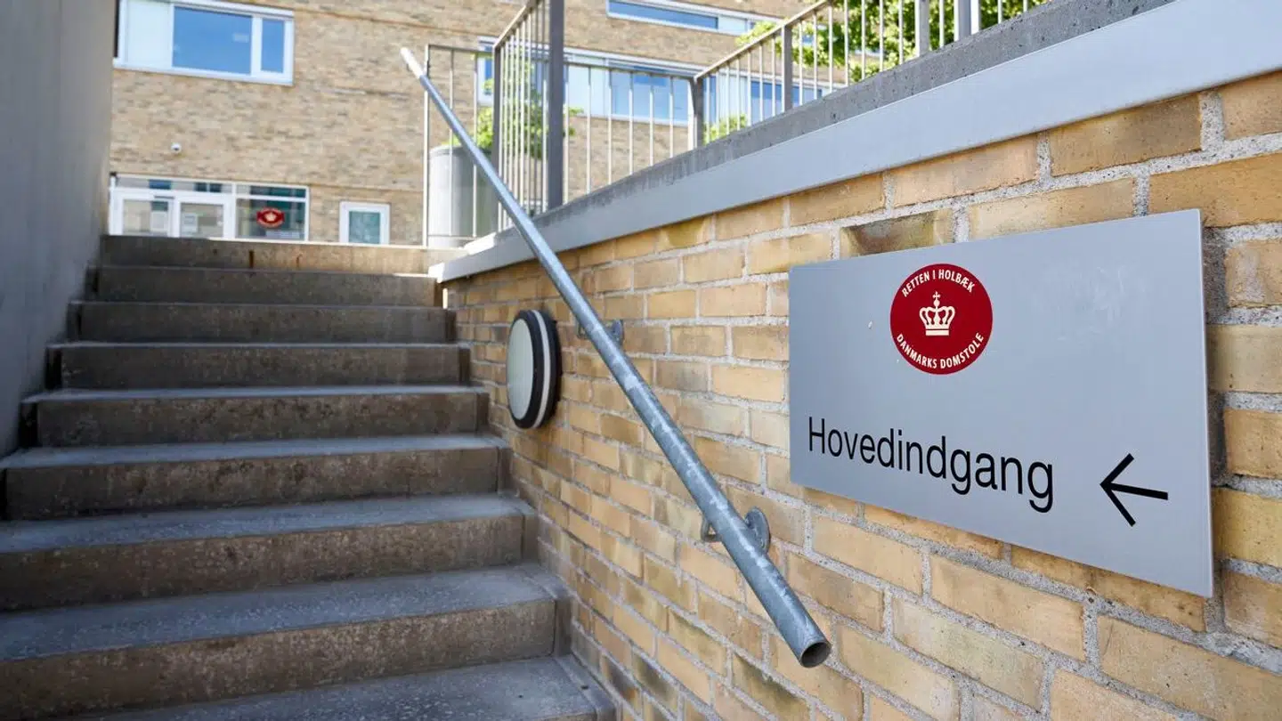 Indgang til retten i Holbæk den 3. juni 2021