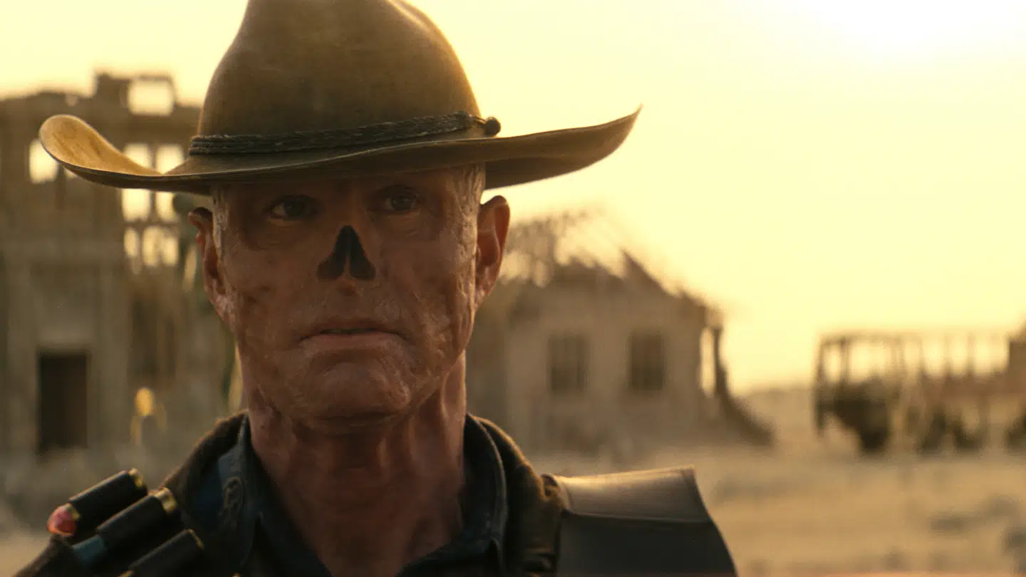 Walton Goggins som dusørjægeren The Ghoul. Pressefoto: Amazon Prime