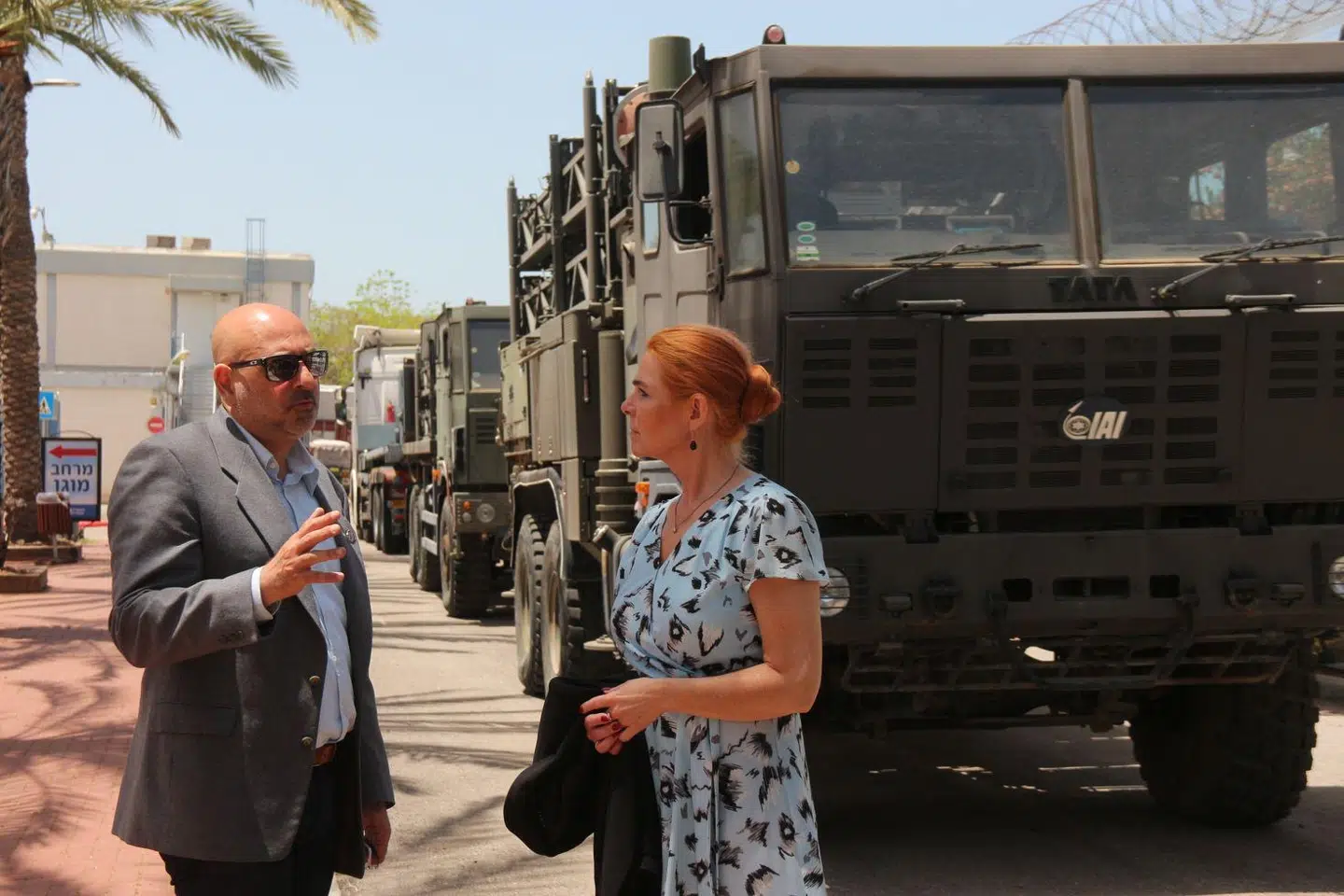 Inger Støjberg på besøg hos israelsk producent af luftforsvar.