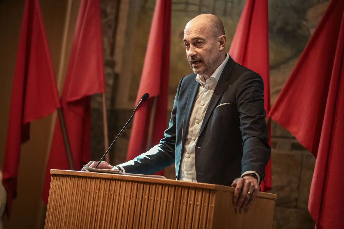 Miljøminister Magnus Heunicke (S) holdt 1. maj tale i forbindelse med arbejdernes internationale kampdag. Han har mandag afvist seks partiers ønske om en uvildig undersøgelse i forureningssag vedrørende pesticidfabrikken Cheminova. (Arkivfoto).