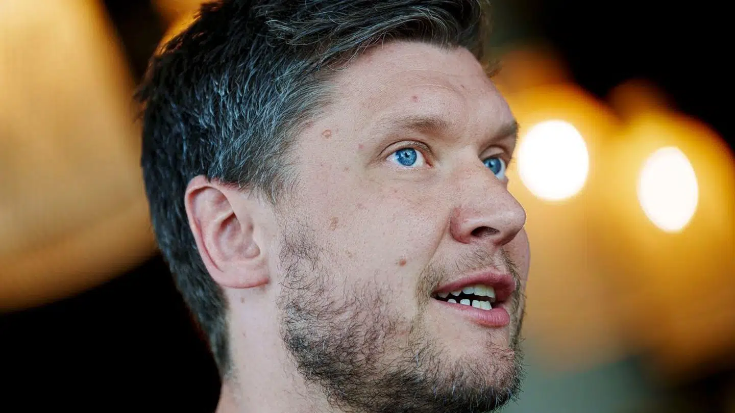 Niklas Landin under pressemøde med Håndboldherrerne på Scandic CPH Strandpark i Kastrup mandag den 6. maj 2024.