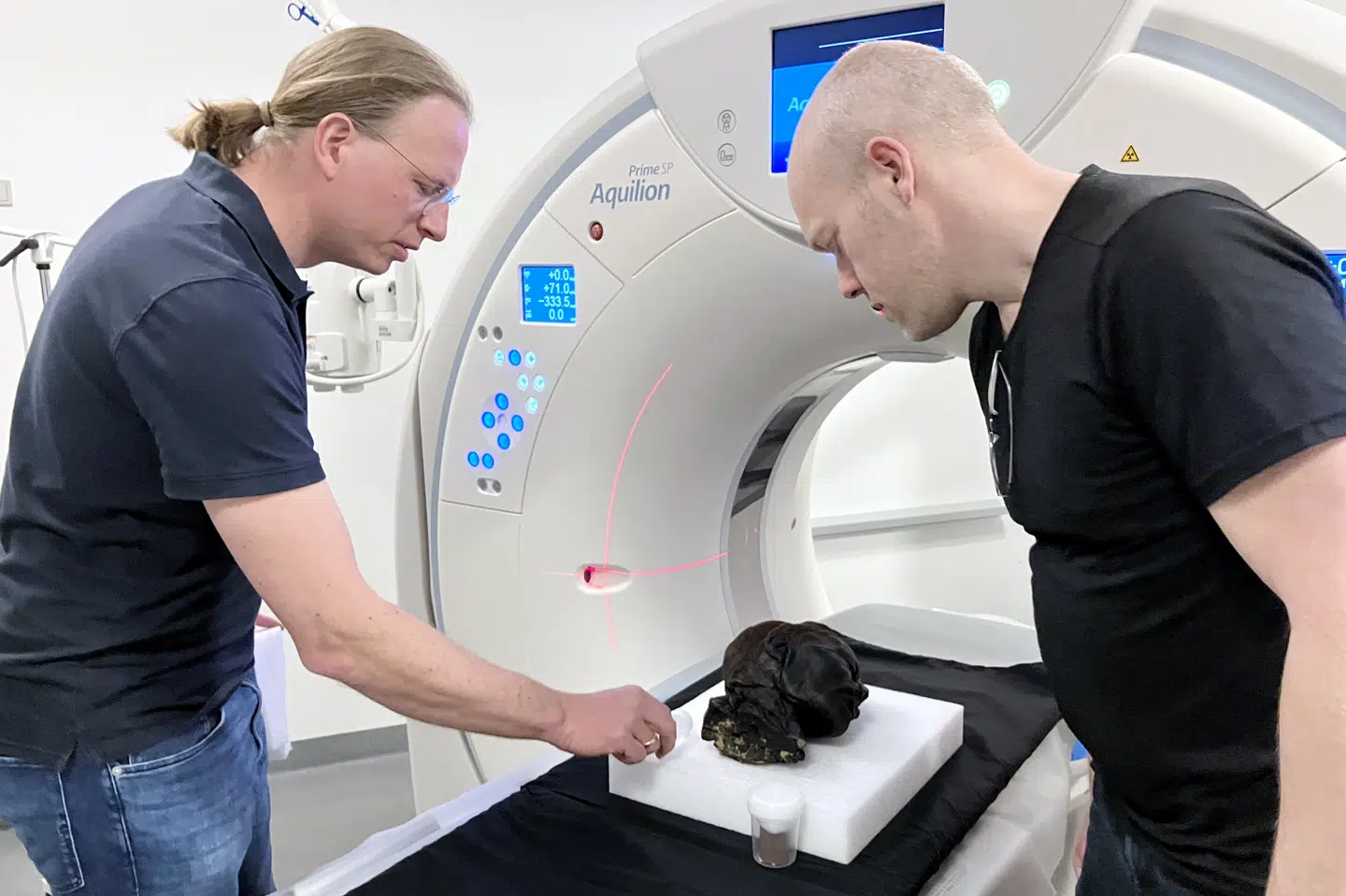 Scanningen foregik i hemmelighed på Institut for Retsmedicin i Aarhus i april. Foto: Aarhus Universitet.