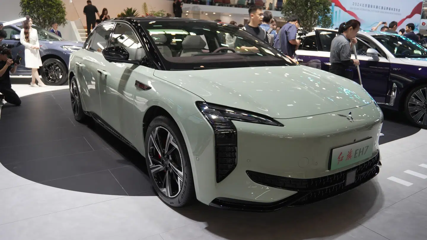 Det er denne bil, Hongqi E-H7, som kommer til Danmark til efteråret som første led i den kinesiske producents store planer.