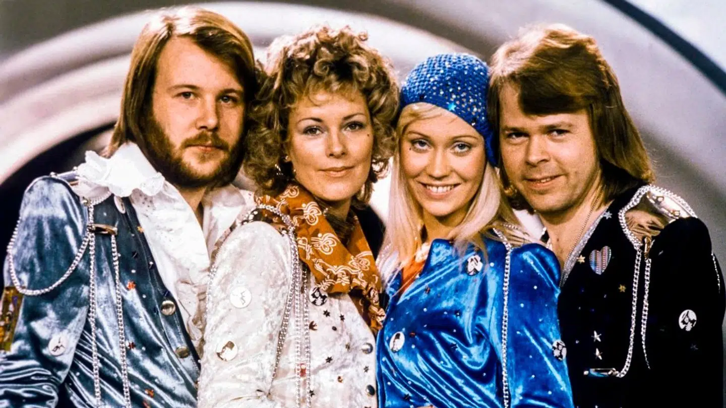 Sådan så Abba ud i 1974, hvor de vandt Eurovision med sangen 'Waterloo'. Det er kun 50 år siden.