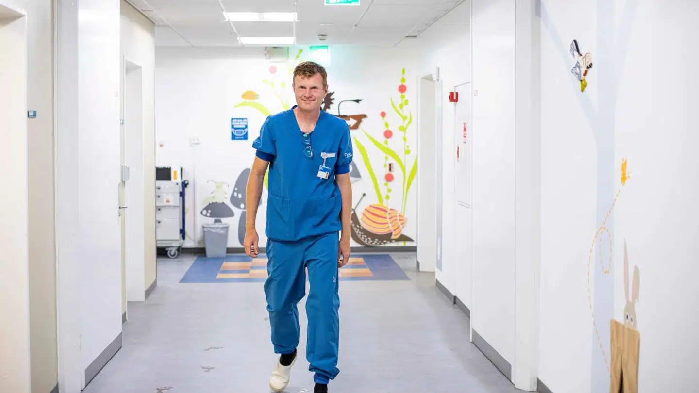 Mads Damkjær er børnelæge på Kolding Sygehus.