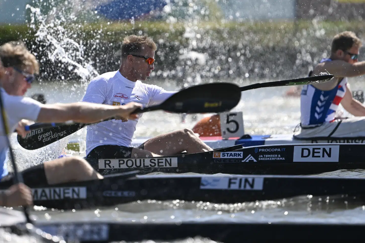 Kajakroeren René Holten Poulsen leverede en god præstation på vandet i ungarske Szeged og sikrede en dansk OL-billet. (Arkivfoto).