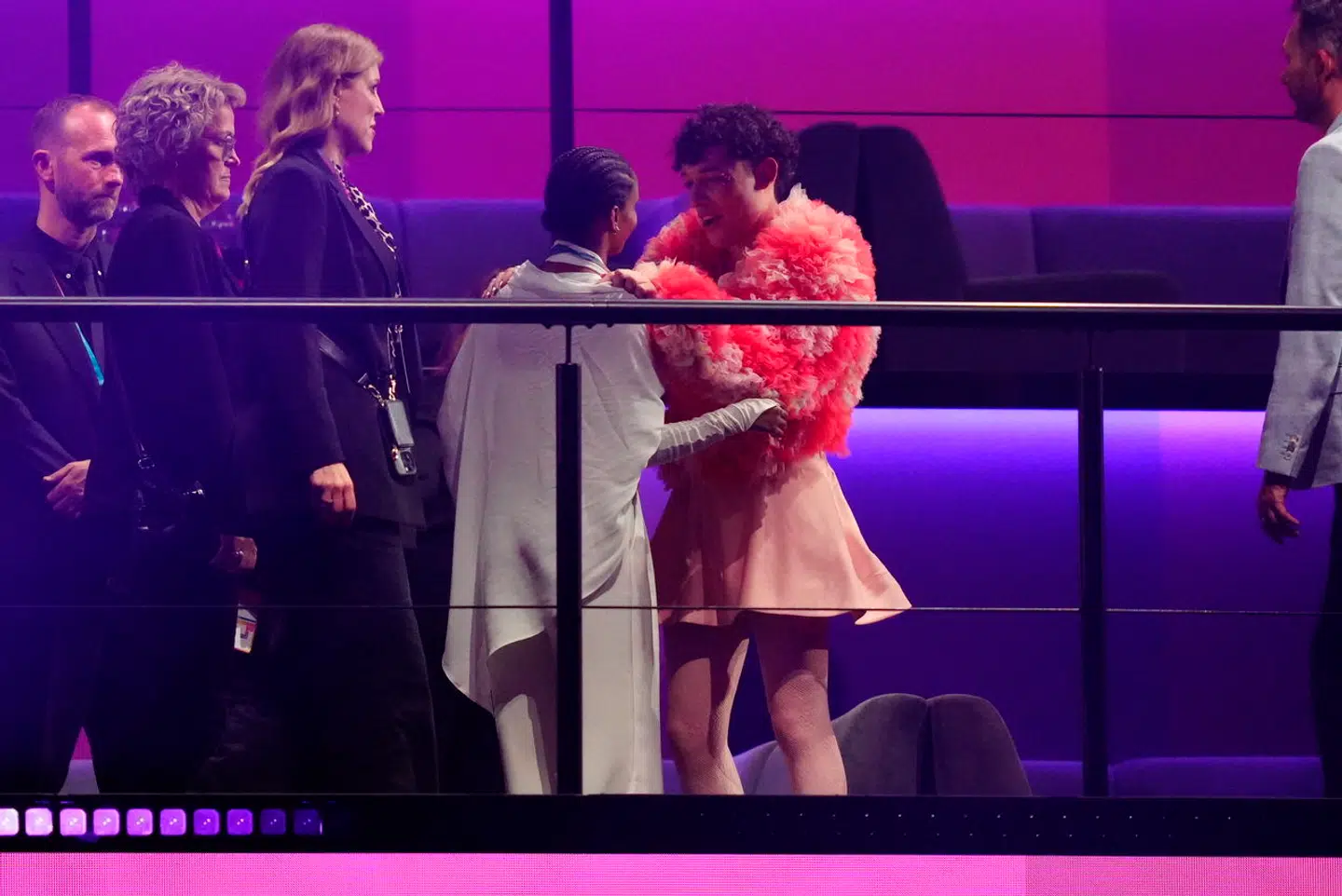 Her ses Saba og Nemo sammen efter semifinalen,