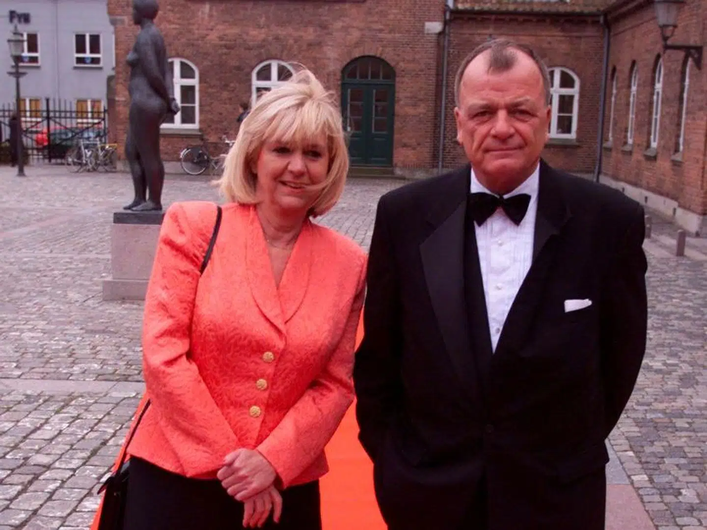 Ulla Terkelsen med sit livs kærlighed Jørgen Grunnet til fejringen af TV 2s ti års jubilæum.