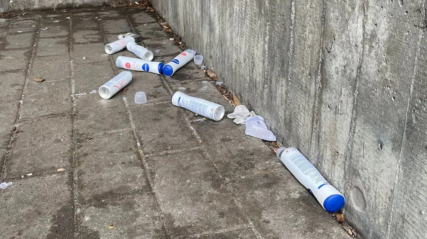 Sådan så synet ud, da Simon Barrett gik under viadukten i Rødovre fredag morgen