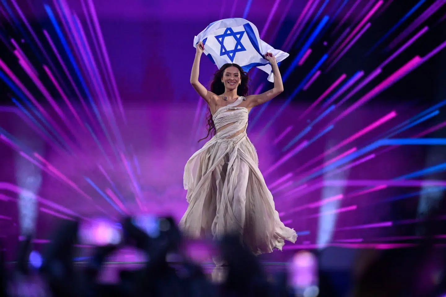 Israelske Eden Golan endte med at få næstflest point fra publikum.