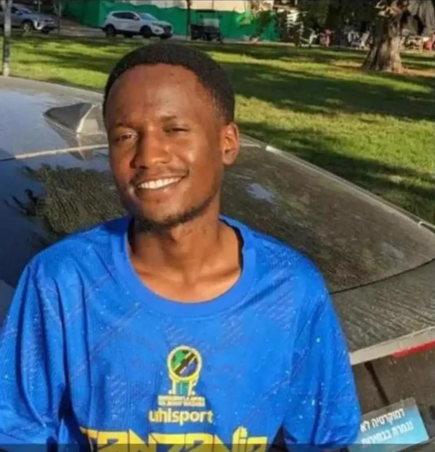 Joshua Mollel fra Tanzania var i praktik på et mejeri i en kibbutz, der blev angrebet. Privatfoto
