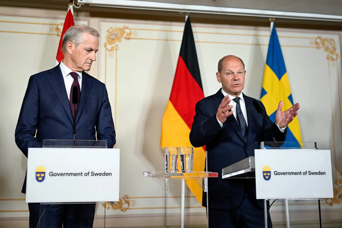 Norske Jonas Gahr Støre og tyske Olaf Scholz har forskellige tilgange til krigen i Gaza, men begge har identificeret en bevægelse i retning af tostatsløsningen.