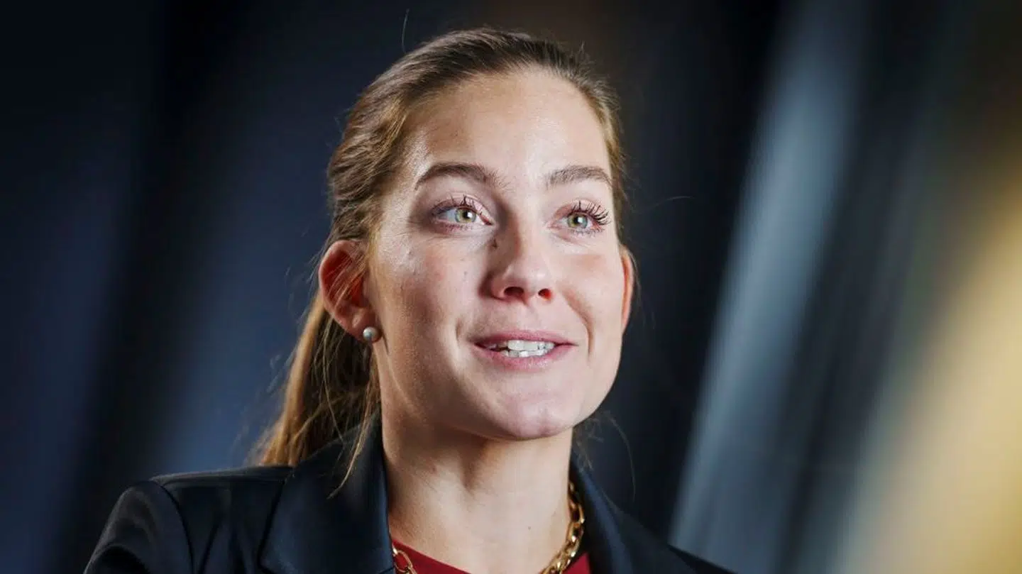 Dressurrytter Cathrine Laudrup-Dufour under mediedag med OL og PL atleterne på Experimentarium i Hellerup, torsdag den 21. december 2023.
