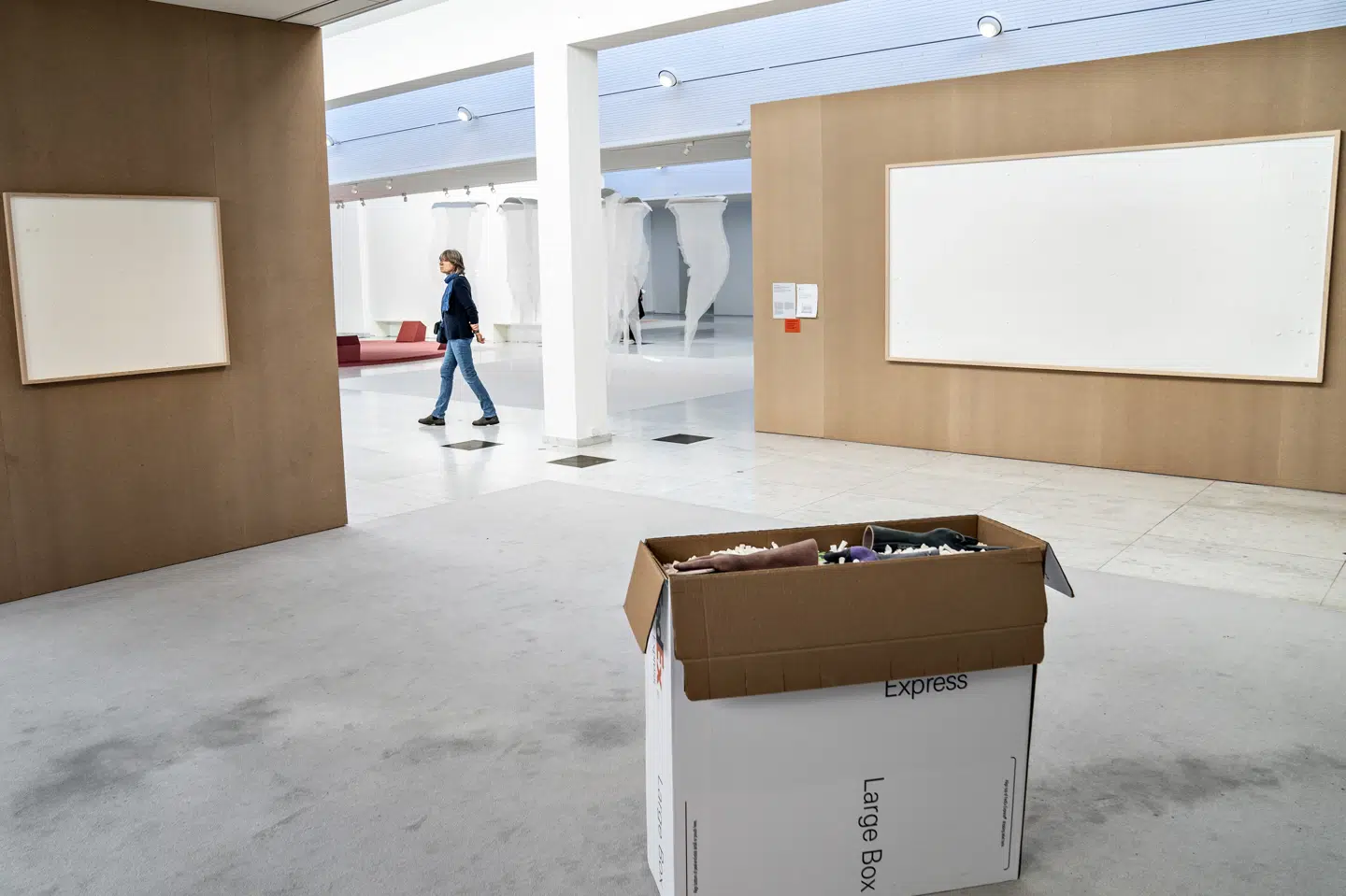 Det gik verden rundt, da det i efteråret 2021 kom frem, at kunstner Jens Haaning havde sendt to tomme rammer til Kunsten i Aalborg. (Arkivfoto).