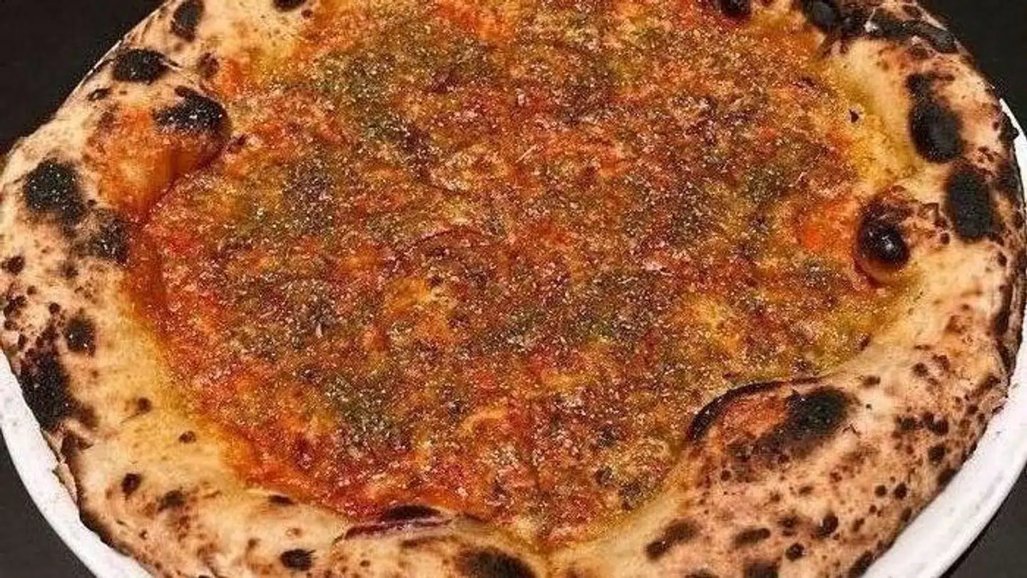 Test af pizza.