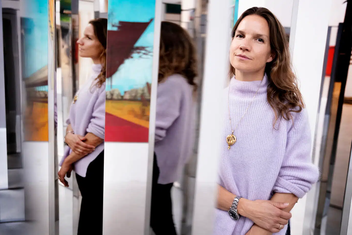 Arkens direktør, Marie Nipper, får travlt ved billetlugen. Ifølge den nye museumslov står museet i Ishøj til at miste 6,7 millioner i statstilskud.